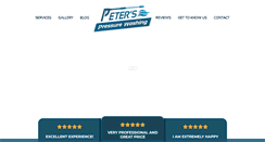 Desktop Screenshot of peterspressurewashing.com