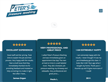 Tablet Screenshot of peterspressurewashing.com